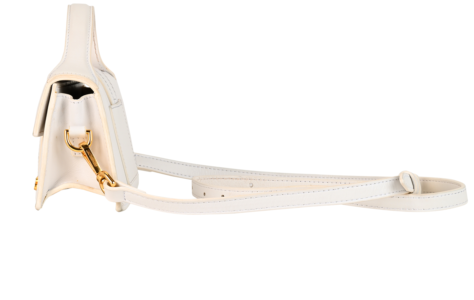 The Bambino, &pound;180, Handbags, White, Leather, Bottom view